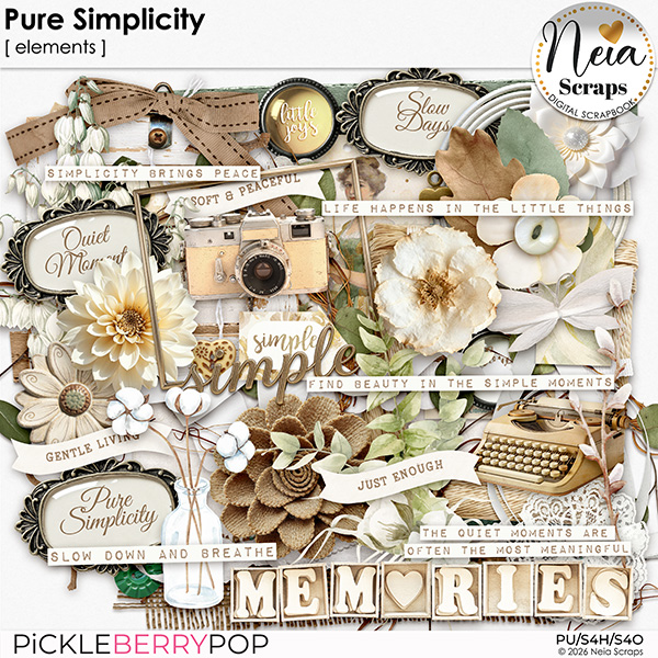 Pure Simplicity - Elements - by Neia Scraps