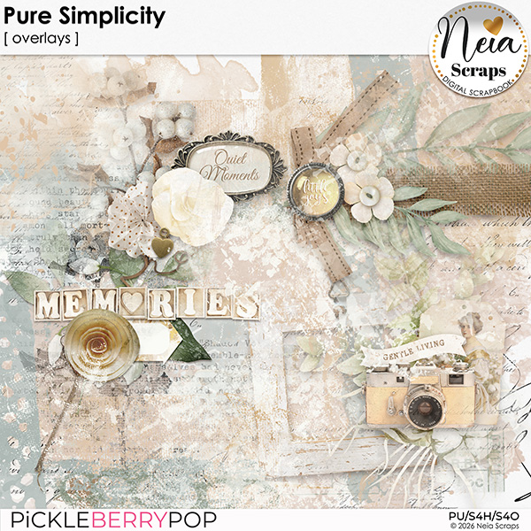 Pure Simplicity - Overlays - by Neia Scraps