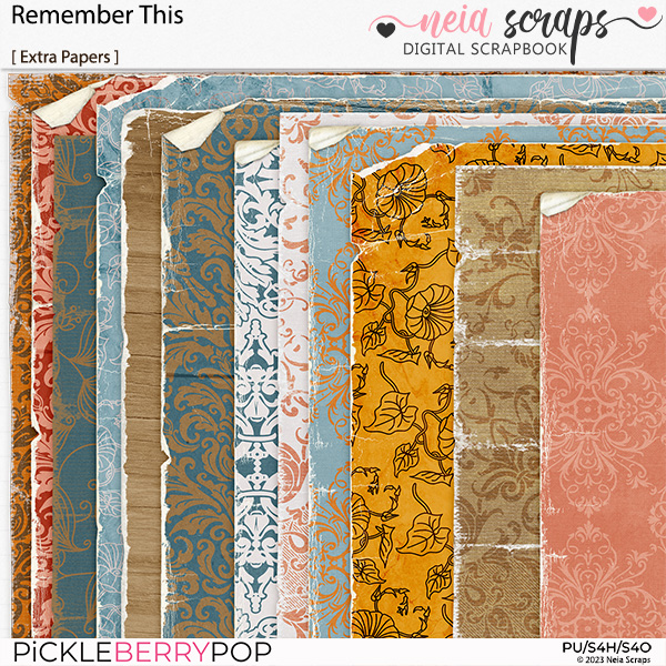 Remember This - Extra Papers - by Neia Scraps