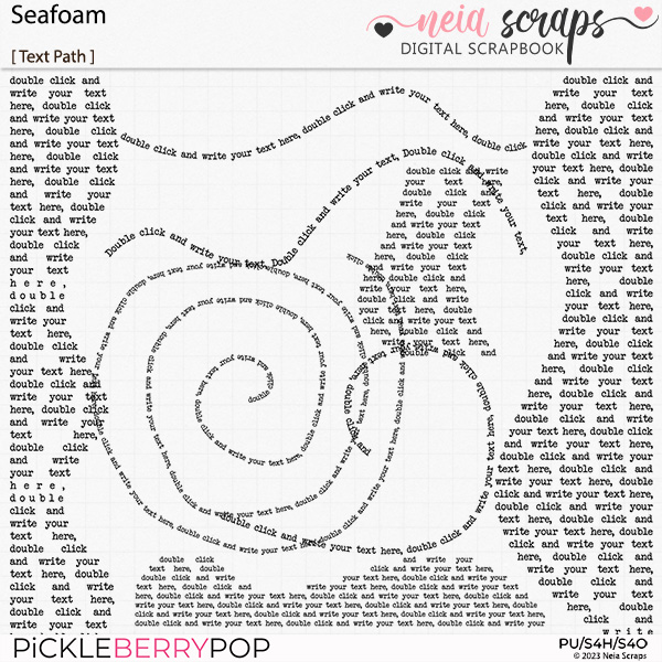 Seafoam - Text Path - by Neia Scraps