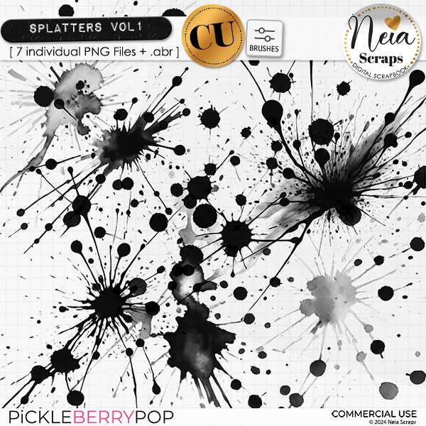 Splatters VOL1 - CU - by Neia Scraps