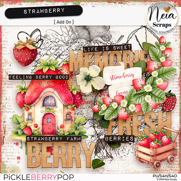 Strawberry - Add On - by Neia Scraps