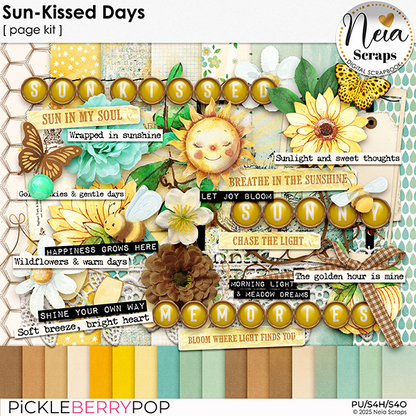 Sun-Kissed Days - Page Kit - by Neia Scraps