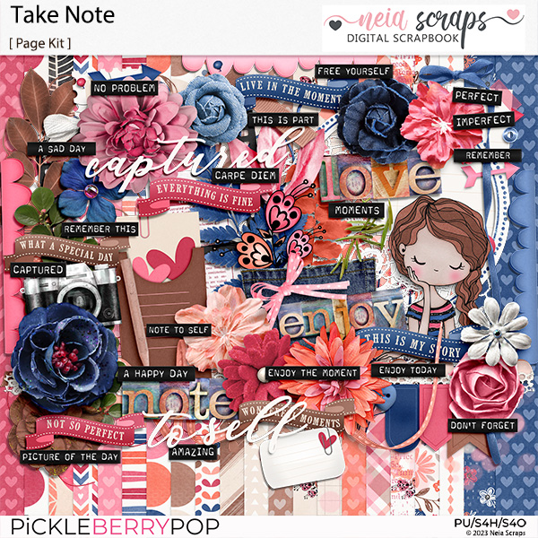 Take Note - Page Kit - by Neia Scraps