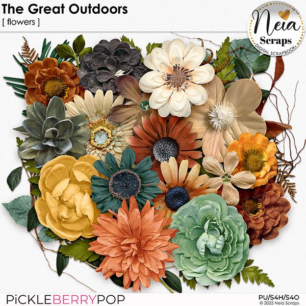 The Great Outdoors - Flowers - by Neia Scraps