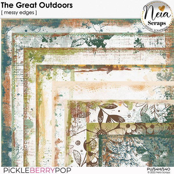 The Great Outdoors - Messy Edges - by Neia Scraps