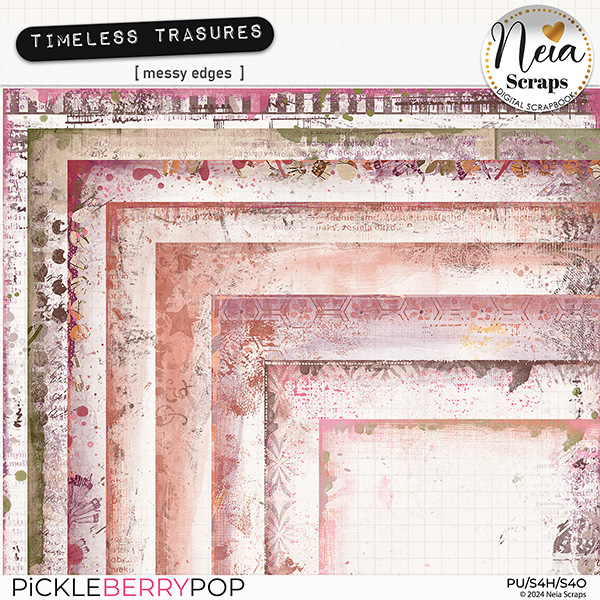 Timeless Treasures - Messy Edges - by Neia Scraps