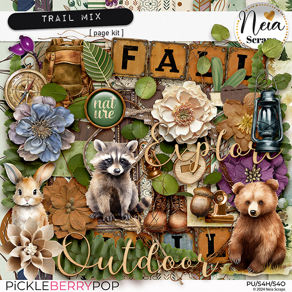 Trail Mix - Page Kit - by Neia Scraps