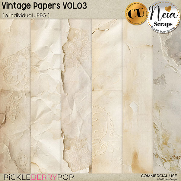 Vintage Papers VOL03 - CU - by Neia Scraps