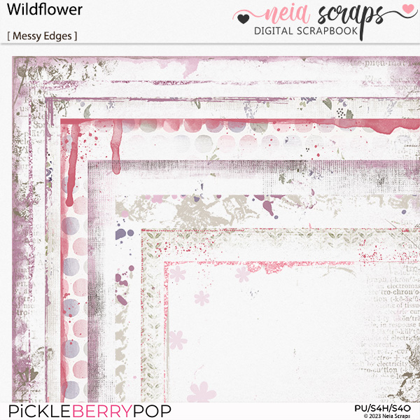 Wildflower - Messy Edges - by Neia Scraps