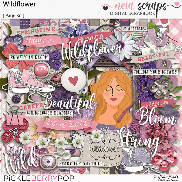 Wildflower - Page Kit - by Neia Scraps