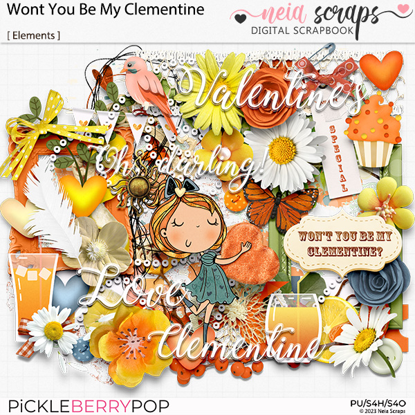 Won't you be my Clementine? - Elements - by Neia Scraps