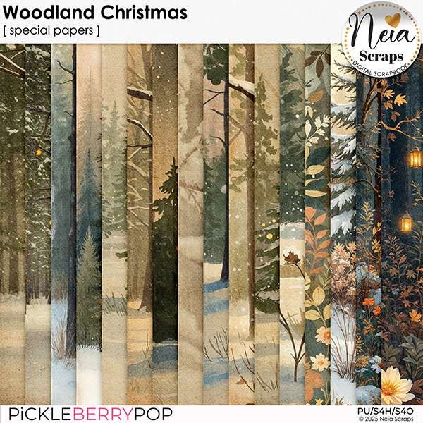 Woodland Christmas - Special papers - by Neia Scraps