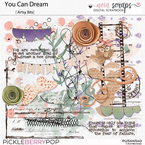 You Can Dream - Artsy Bits - by Neia Scraps