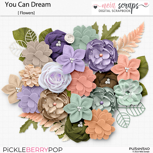 You Can Dream - Flowers - by Neia Scraps