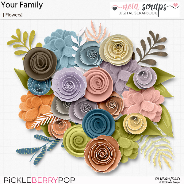 Your Family - Flowers - by Neia Scraps