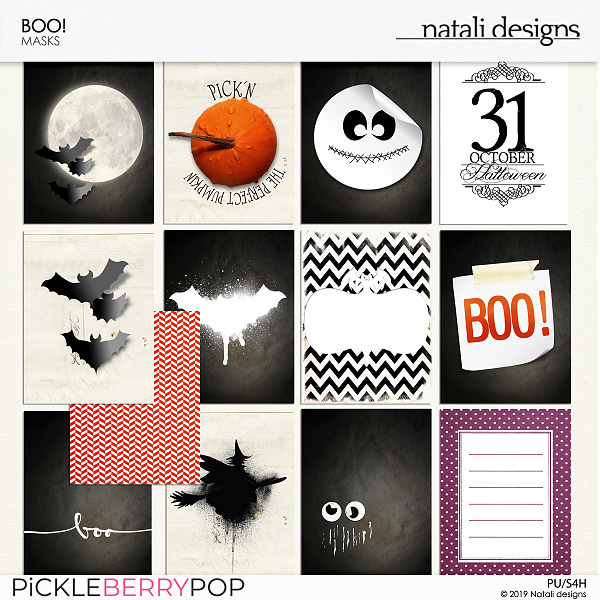 BOO! Journaling Cards