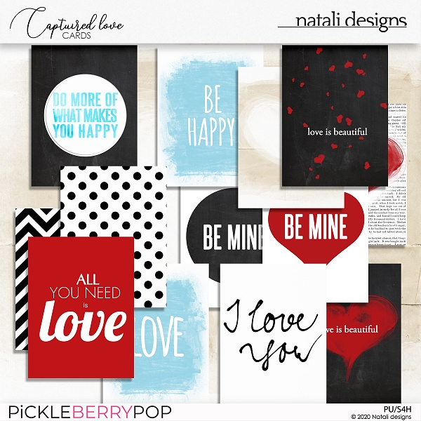 Captured Love Journaling Cards