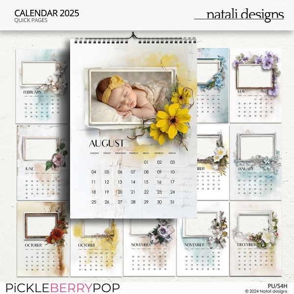 2025 Calendar Quick Pages