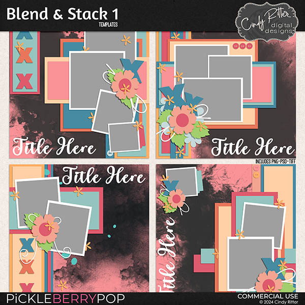 Blend and Stack 1 [Templates] by Cindy Ritter