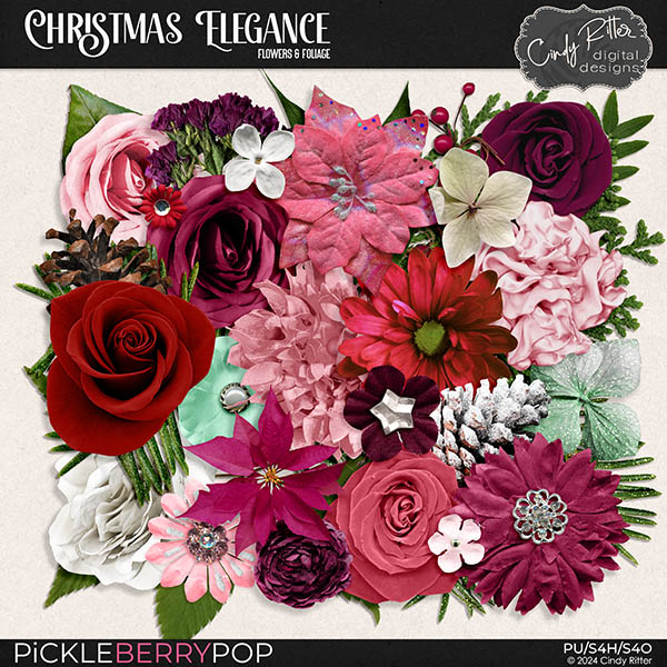 Christmas Elegance [Flowers and Foliage] by Cindy Ritter