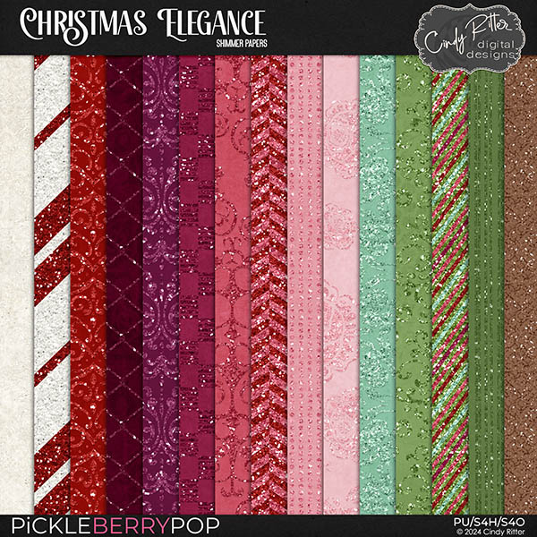 Christmas Elegance [Shimmer Papers] by Cindy Ritter