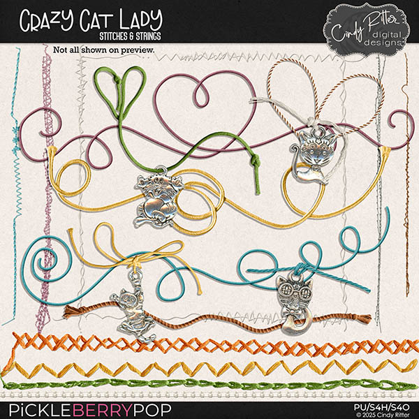 Crazy Cat Lady [Strings & Stitches] by Cindy Ritter