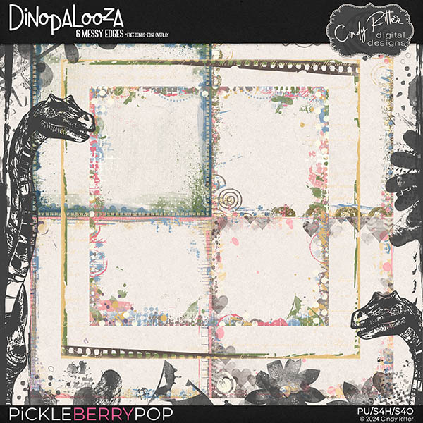 Dinopalooza [Messy Edges] by Cindy Ritter