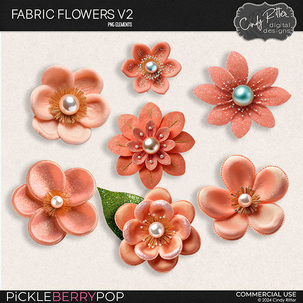 Fabric Flowers V2 by Cindy Ritter [CU] 