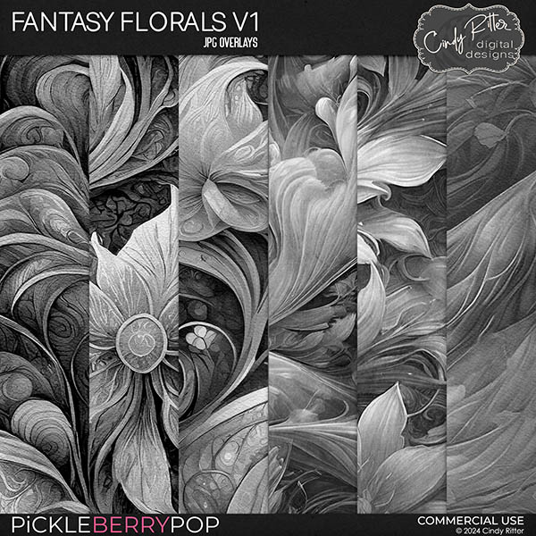 Fantasy Floral V1 [CU] by Cindy Ritter