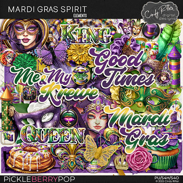 Mardi Gras Spirit [Elements] by Cindy Ritter