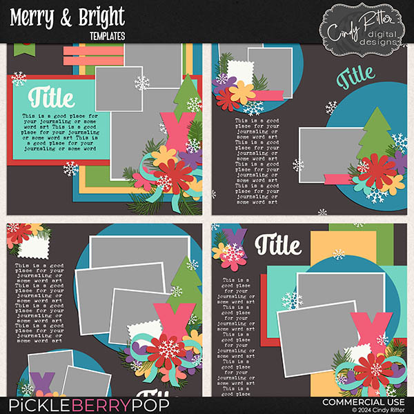 Merry & Bright [Templates] by Cindy Ritter 