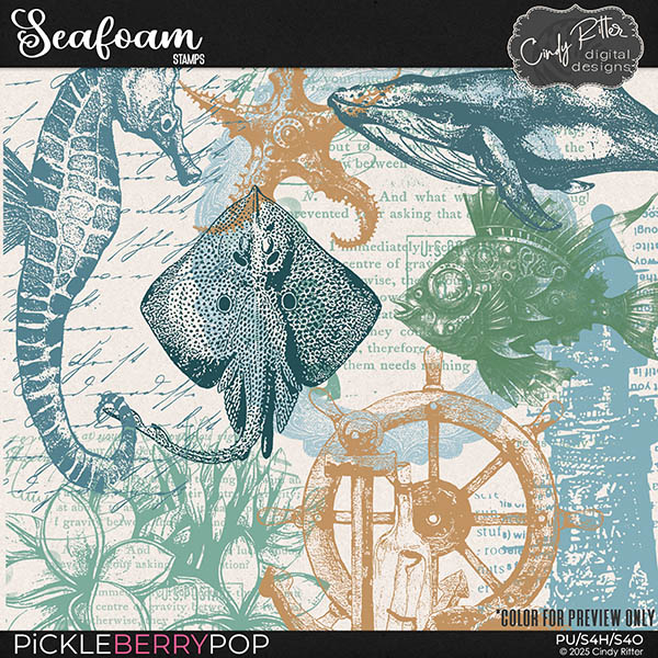 Seafoam [Stamps] by Cindy Ritter