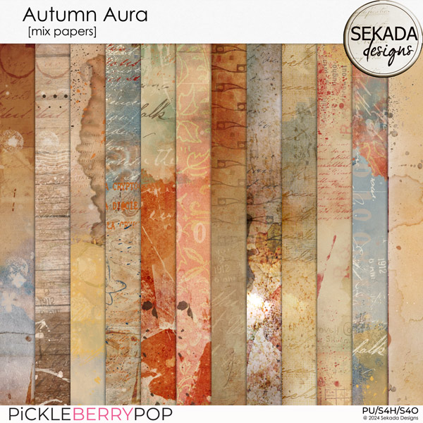 Autumn Aura [mix papers] by Sekada Designs