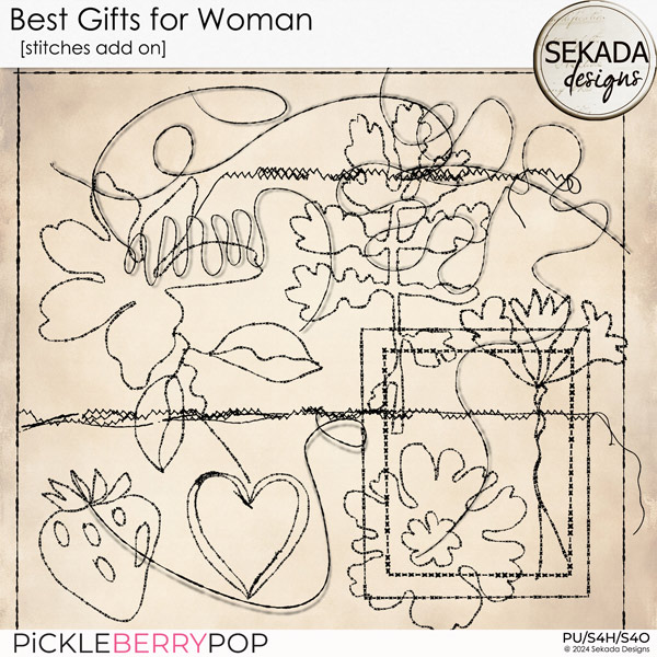 Best Gifts for Woman Add On [stitches] by Sekada Designs