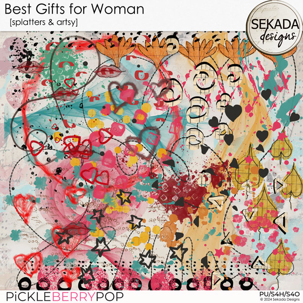 Best Gifts for Woman [splatters & artsy] by Sekada Designs 