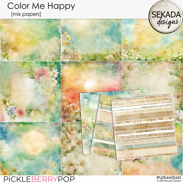 Color Me Happy [mix papers] by Sekada Designs 