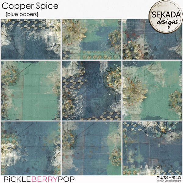 Copper Spice [blue papers] by Sekada Designs