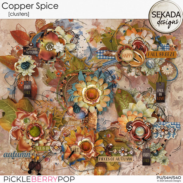 Copper Spice [clusters] by Sekada Designs  