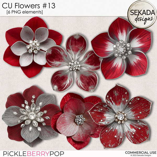 CU flowers #13 by Sekada Designs 