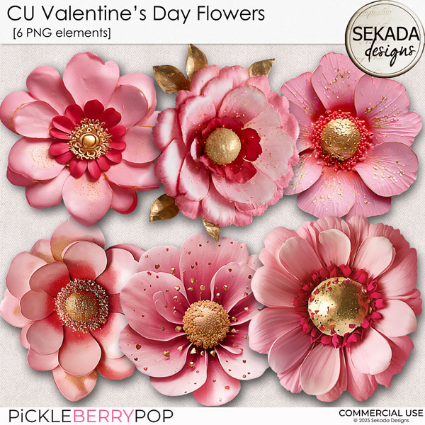 CU valentine's day flowers by Sekada Designs