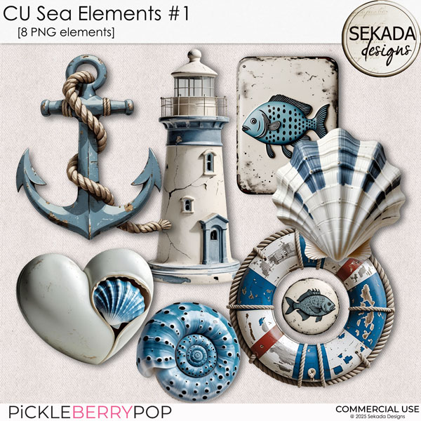 CU Sea Elements #1 by Sekada Designs