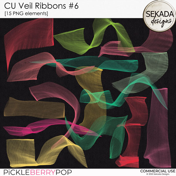 CU veil ribbons #6 by Sekada Designs