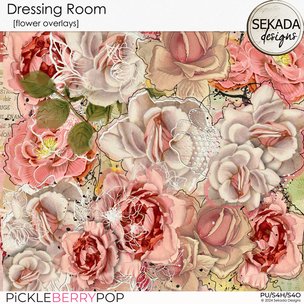 Dressing Room [flower overlays] by Sekada Designs  