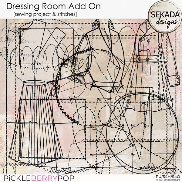 Dressing Room Add On [sewing project & stitches] by Sekada Designs 