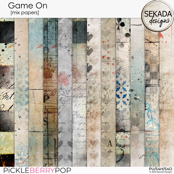 Game On [mix papers] by Sekada Designs 