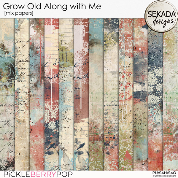 Grow Old Along with Me [mix papers] by Sekada Designs