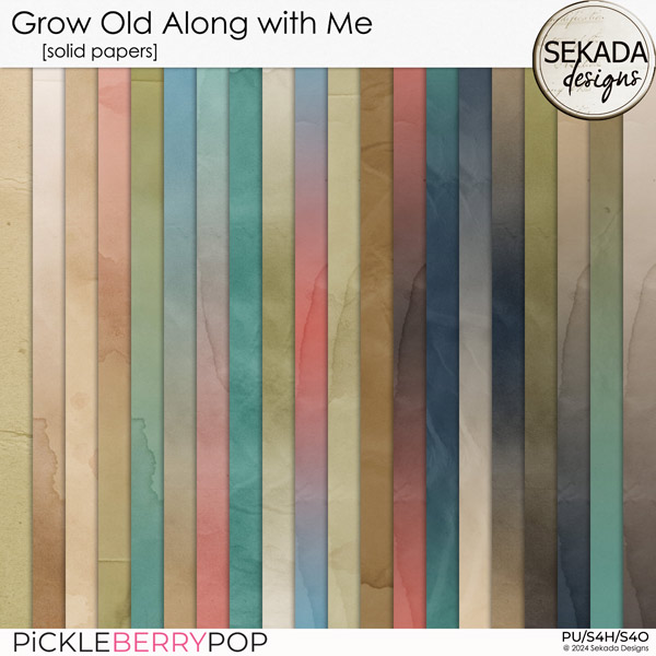 Grow Old Along with Me [solid papers] by Sekada Designs 