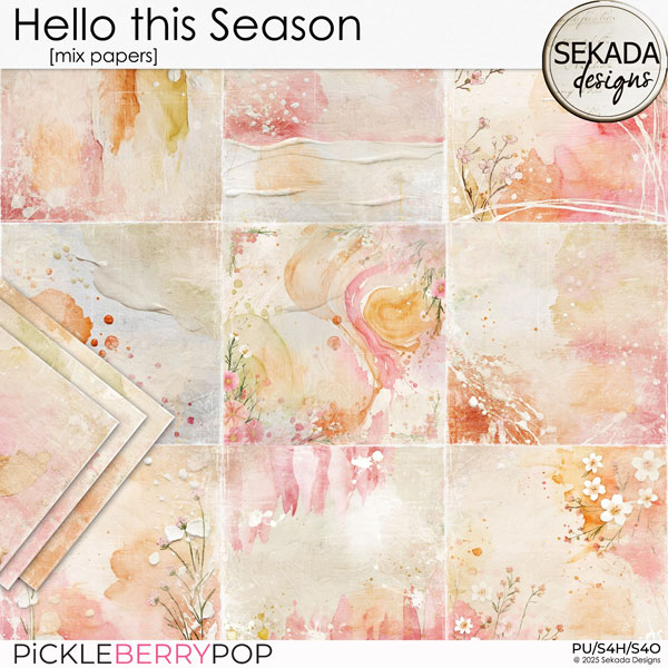 Hello this Season [mix papers] by Sekada Designs