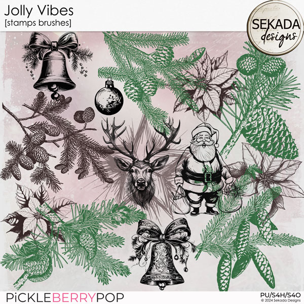 Jolly Vibes [stamps brushes] by Sekada Designs